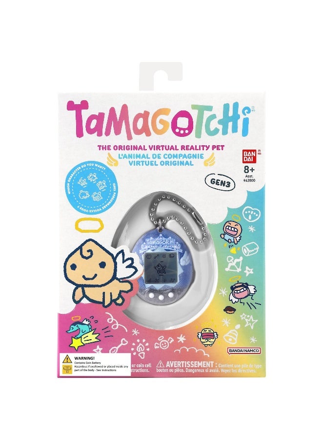 Tamagotchi Original Angel Sky Design, Battery Operated | Electronic Pet | Retro Virtual Pet | Interactive Game | Original Digital Pet | Imaginative Role-Play and Nurturing Skills Ideal for Kids, Girls and Boys - Image 4